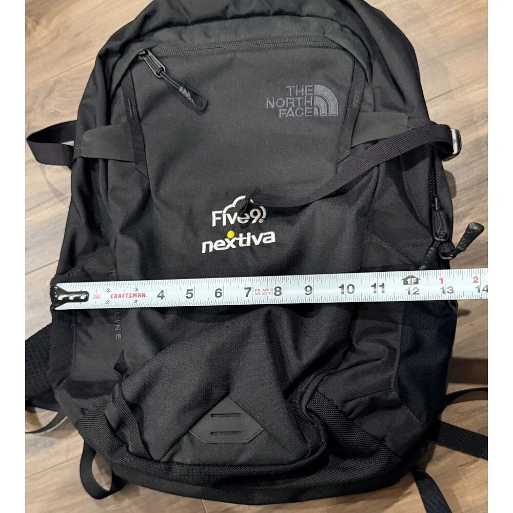 The North Face Fall Line Flexvent Laptop Utility Sport Backpack Black With Logo